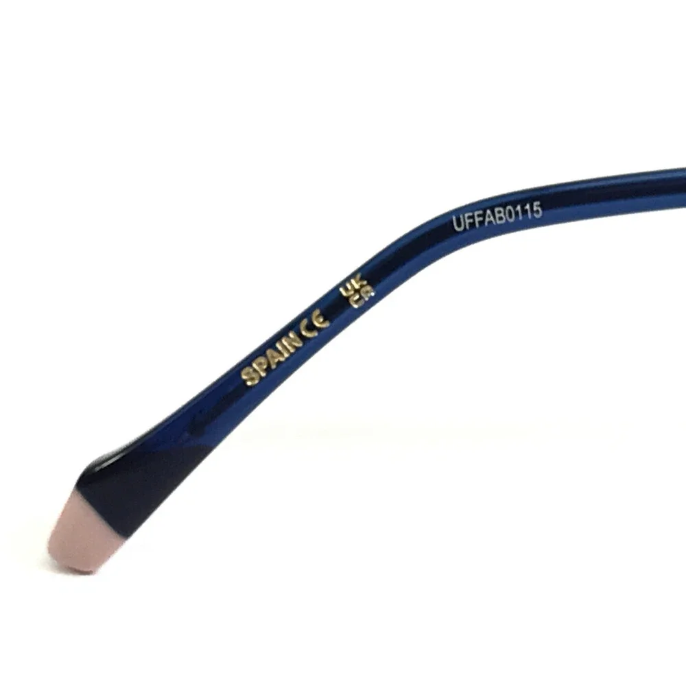 Etnia Barcelona Eyeglasses Frames AYA PGDB Pink Gold Dark Blue Cat Eye 54-17-140
